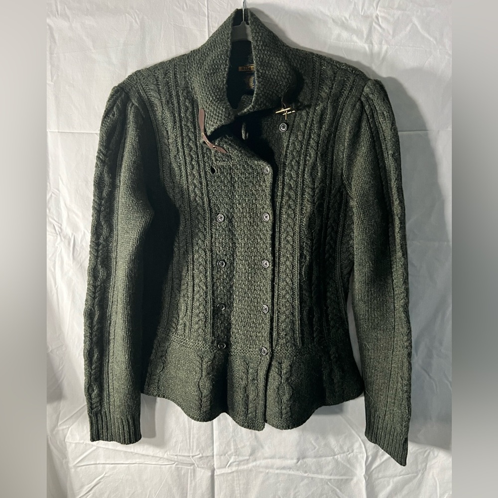 Knitted jacket in military green by Rugby Ralph Lauren